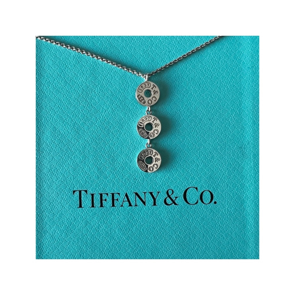 Tiffany & Co. 1837 Collection Sterling Silver Triple Circle Pendant Necklace